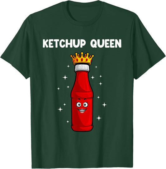 Cool Ketchup Queen Art Girls Tomato Ketchup Lover T-Shirt - T-Shirt | Forest