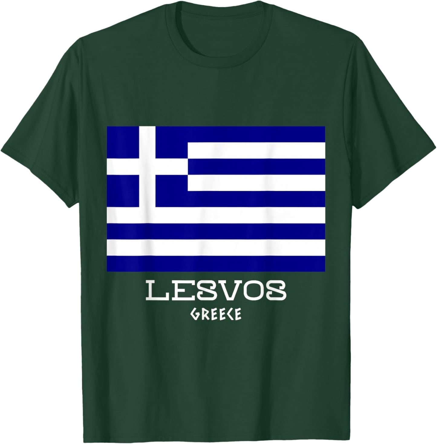 Lesvos Greece Greek Island Hellas Souvenir Mytilene Mitilini T-Shirt - T-Shirt | Forest