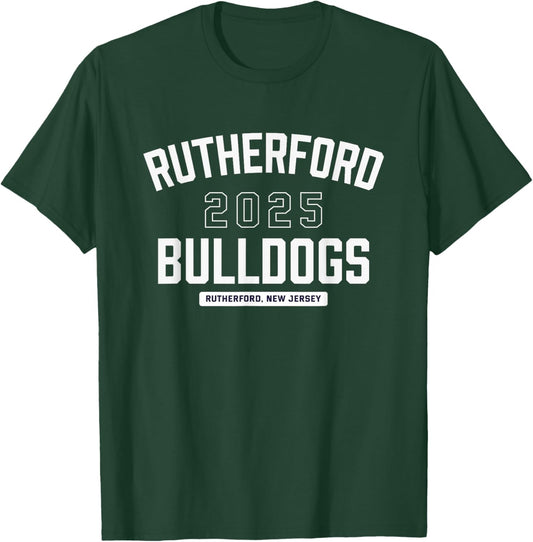 Rutherford Bulldogs Rutherford, New Jersey 2025 T-Shirt - T-Shirt | Forest