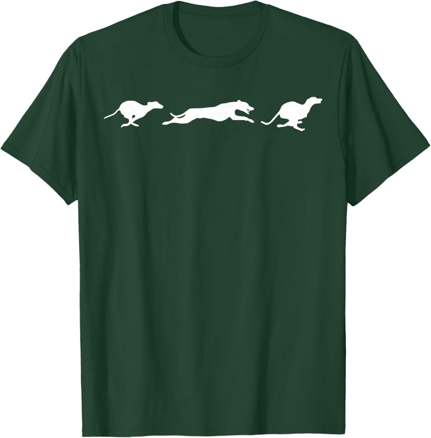 cute Whippet running T-Shirt - T-Shirt | Forest