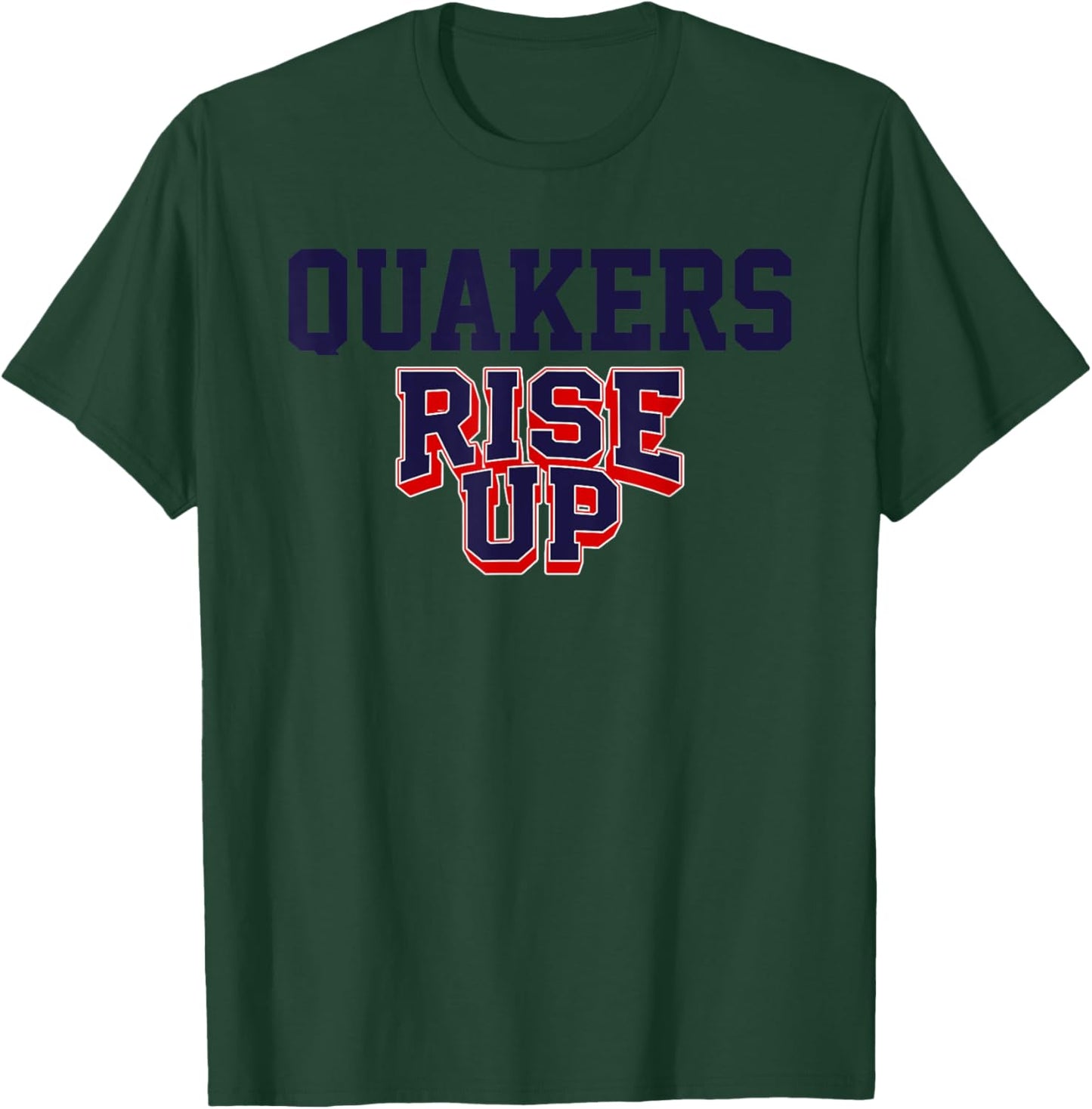Plainfield Quakers Rise Up HS T-Shirt - T-Shirt | Forest
