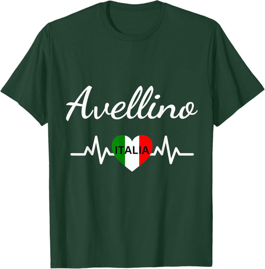 Avellino Italy Flag Italia Souvenir Matching Italian T-Shirt - T-Shirt | Forest