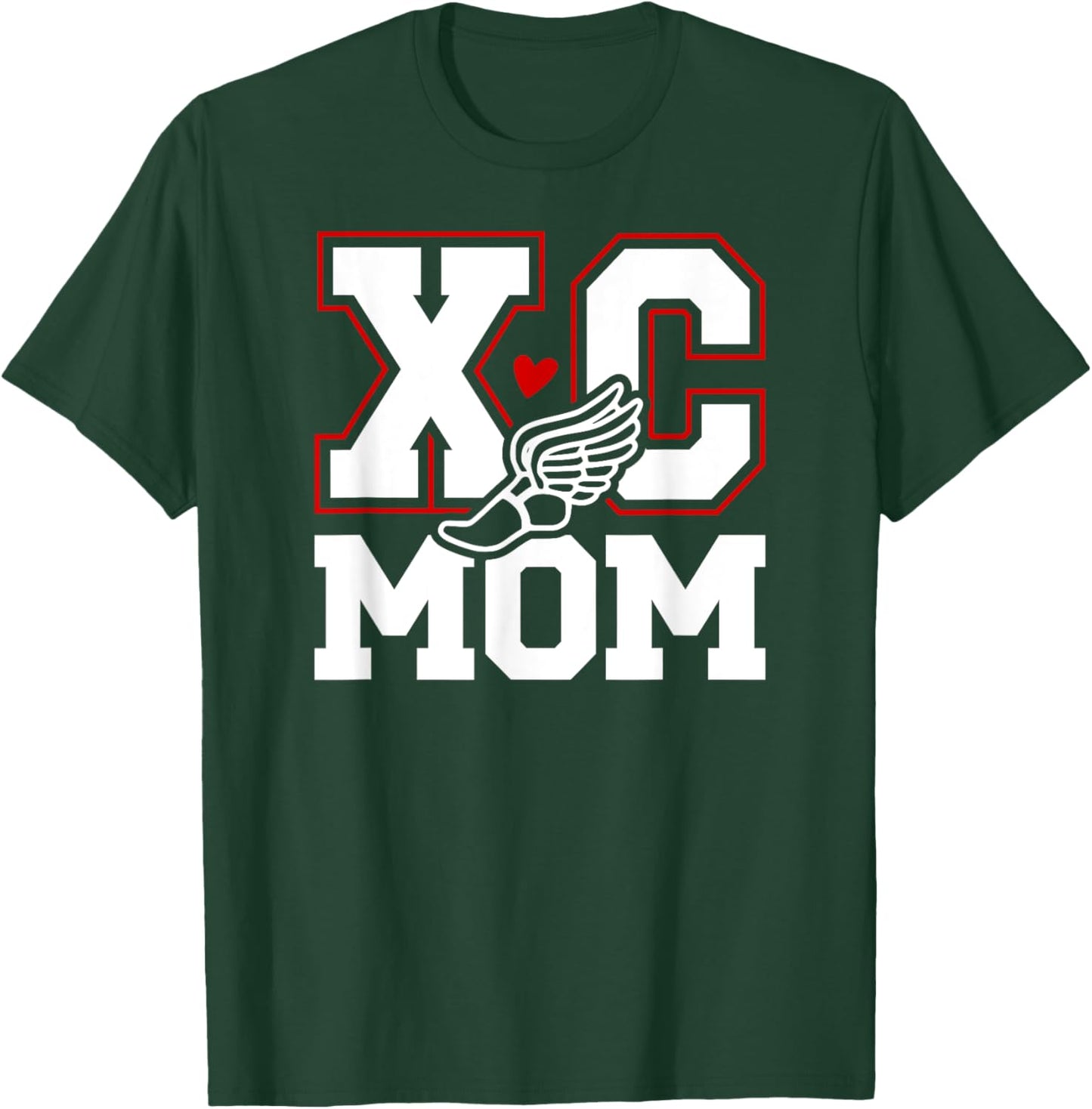 XC Mom Cross Country Mom Of A Cross Country Runner Mama T-Shirt - T-Shirt | Forest