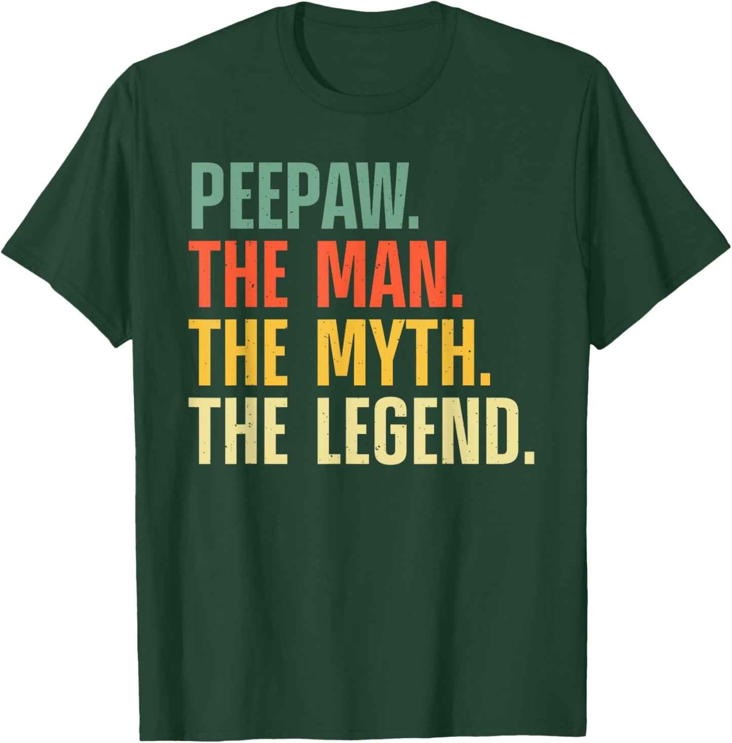 Peepaw Design For Grandpa Grandfather From Grandkids Peepaw T-Shirt - T-Shirt | Forest