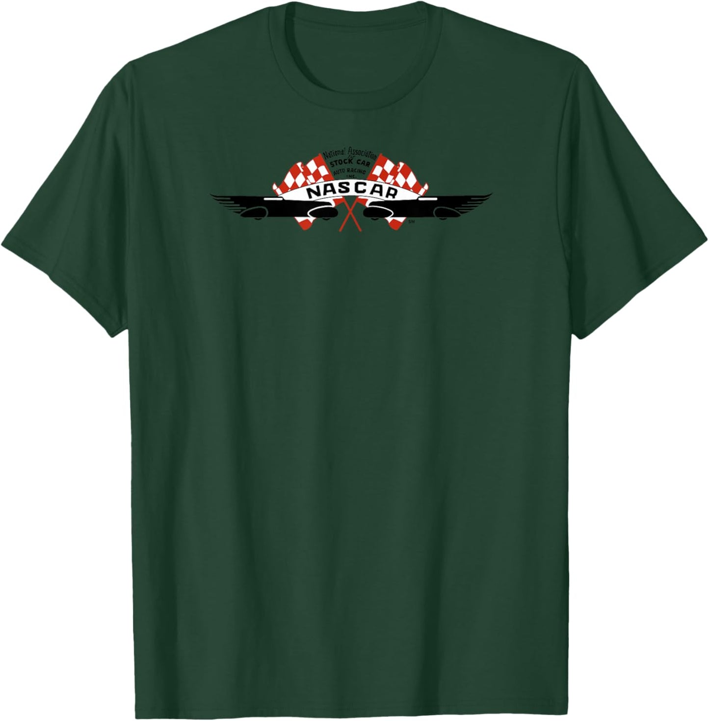 NASCAR - Vintage 1948 Stock Car Auto Racing Flags White T-Shirt - T-Shirt | Forest