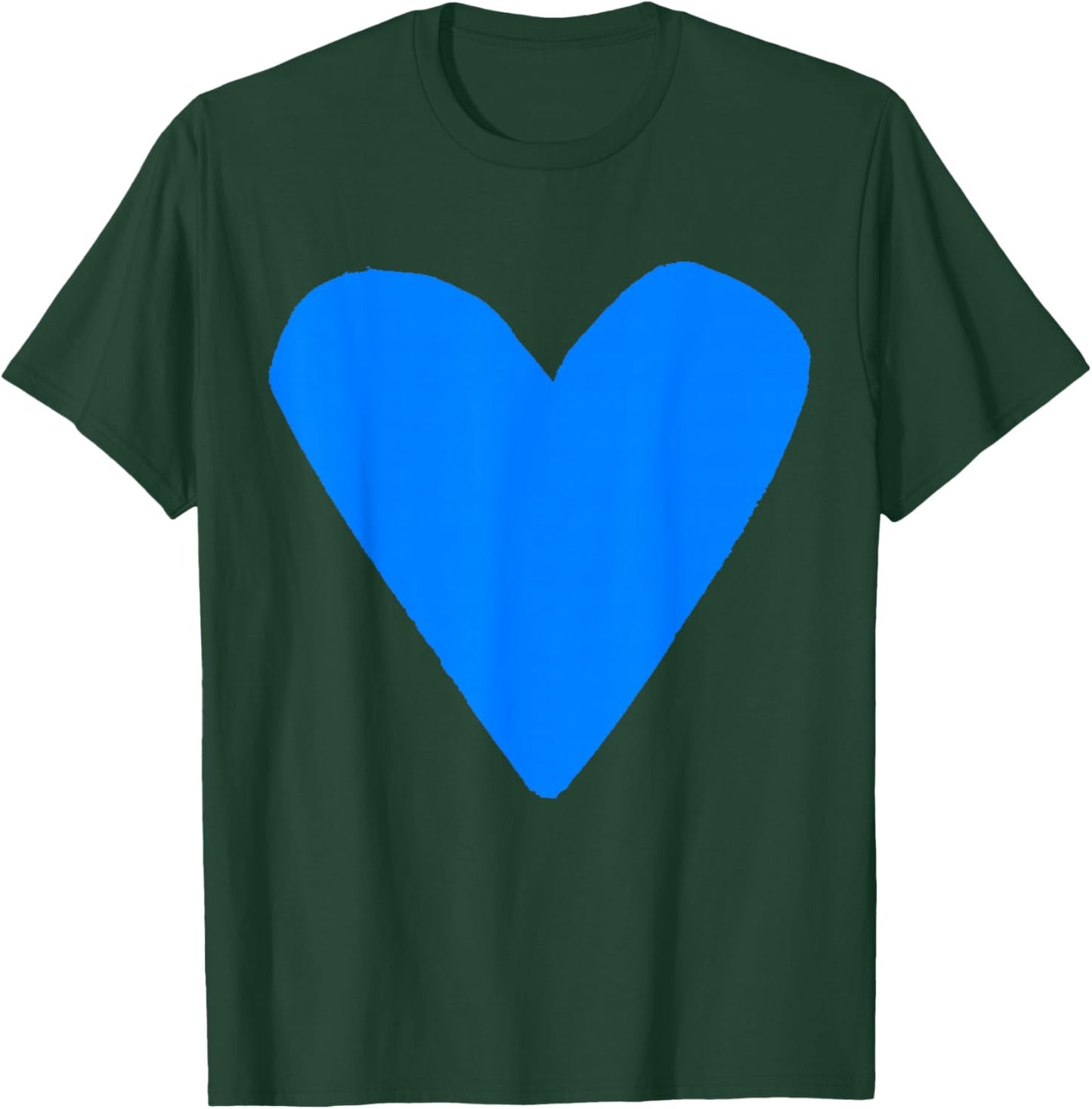 Cute Blue Heart T-Shirt - T-Shirt | Forest