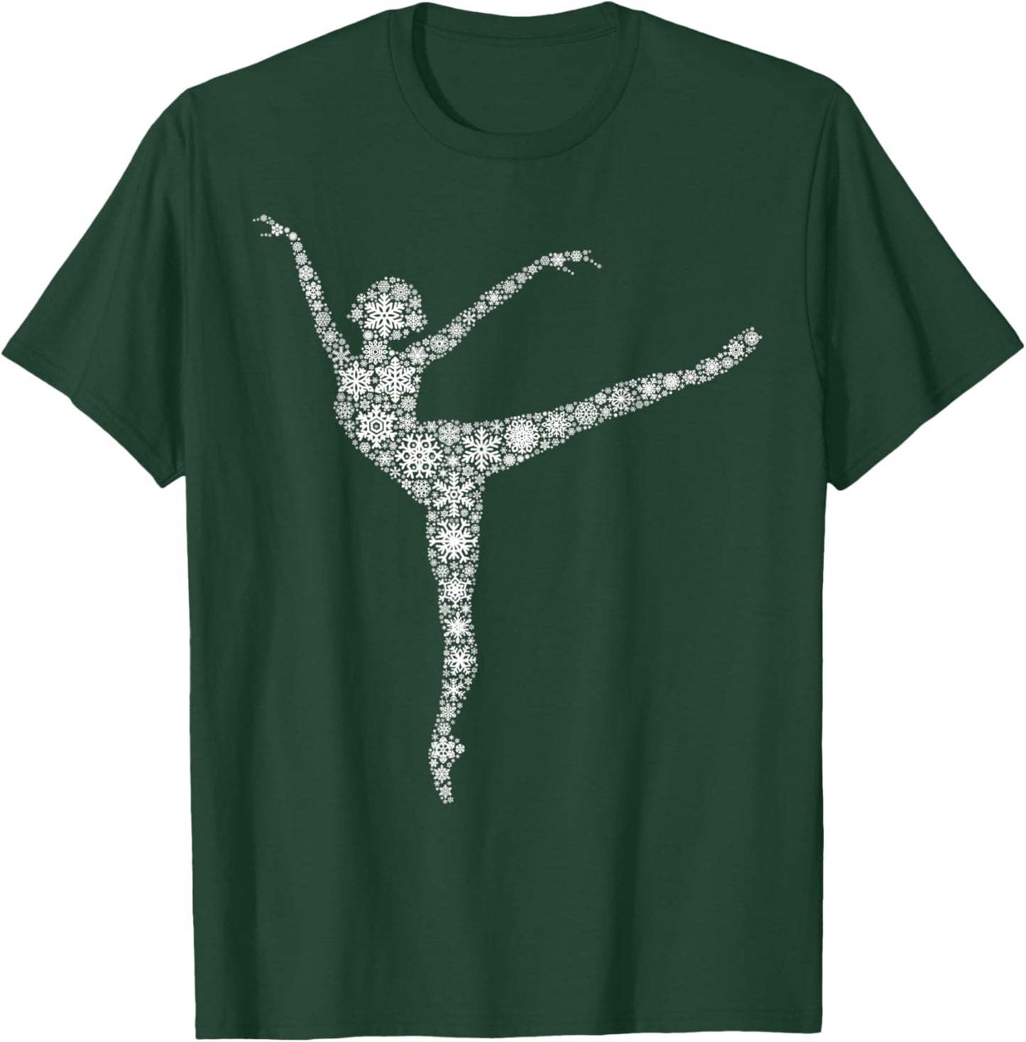 Snowflake Dancer Merry Christmas - Ballet Dance Ballerina T-Shirt - T-Shirt | Forest