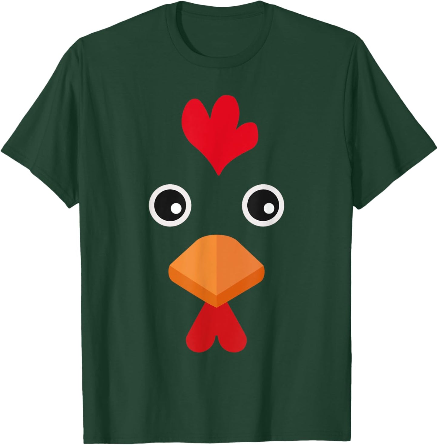 Chicken Halloween Costume Toddler Girls Kids Chicken Face T-Shirt - T-Shirt | Forest