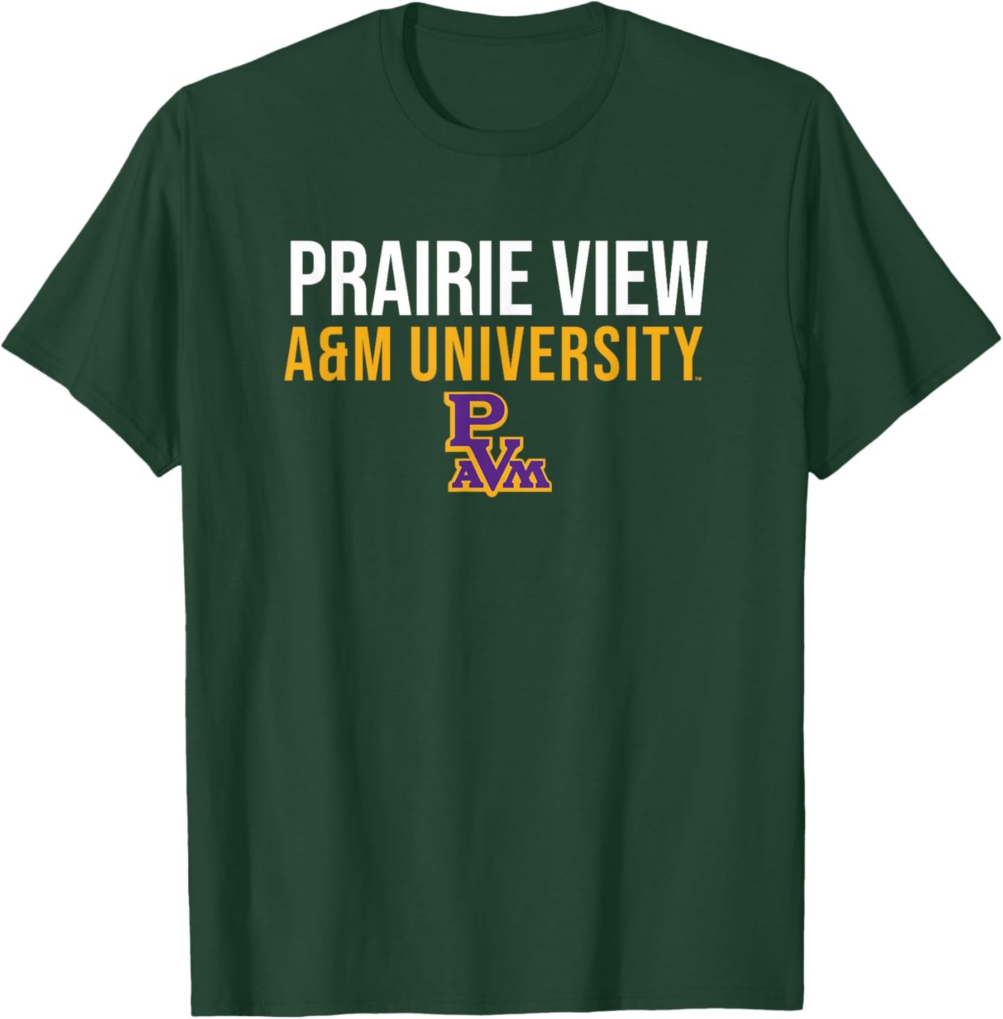 Prairie View A&M University Panthers Stacked T-Shirt - T-Shirt | Forest