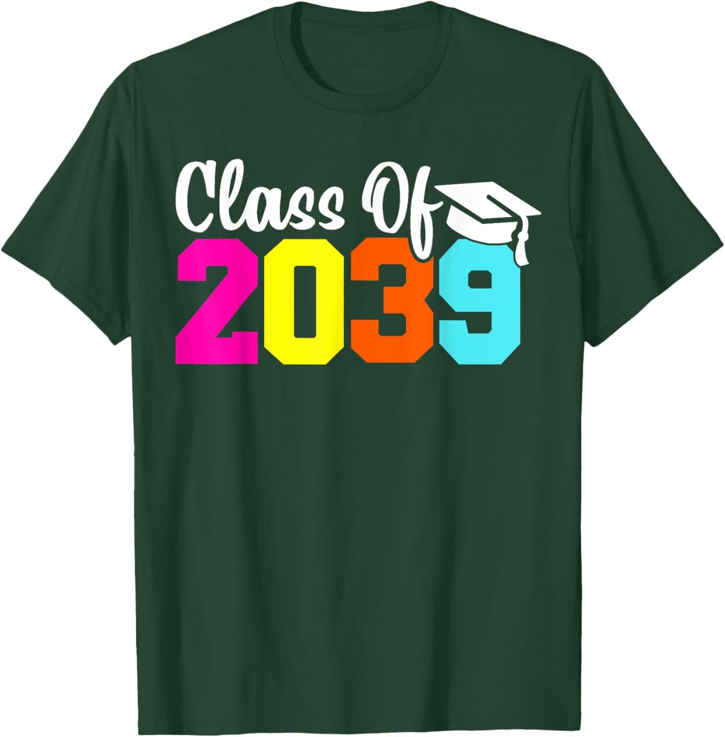 Class Of 2039 Pre-K Graduate Preschool Boys Girls Graduation T-Shirt - T-Shirt | Forest