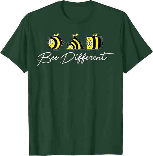 Bee Different - Weird Unique Individuel - Beekeeper T-Shirt - T-Shirt | Forest