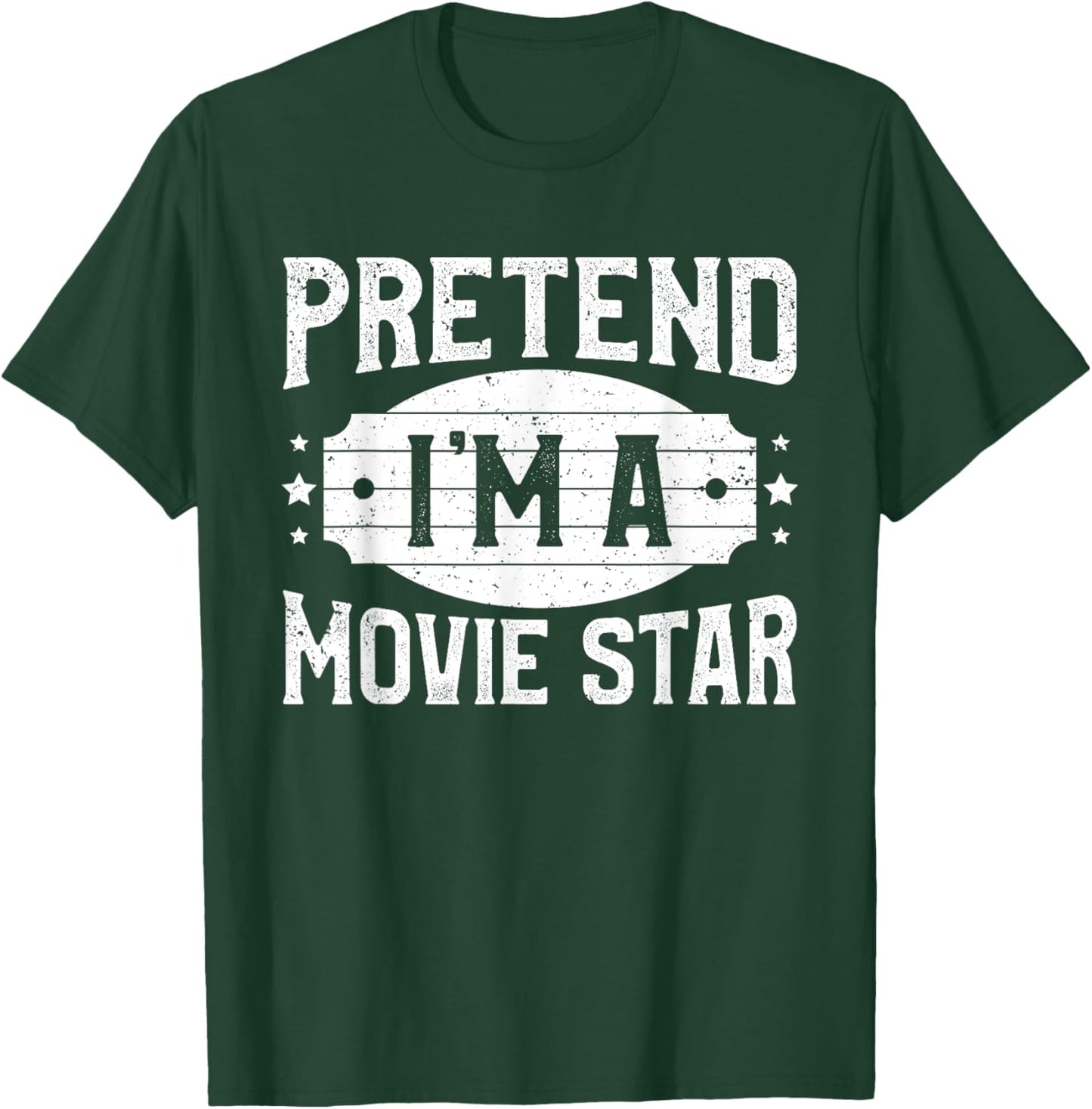 Pretend I'm A Movie Star Matching Costume Halloween Party T-Shirt - T-Shirt | Forest