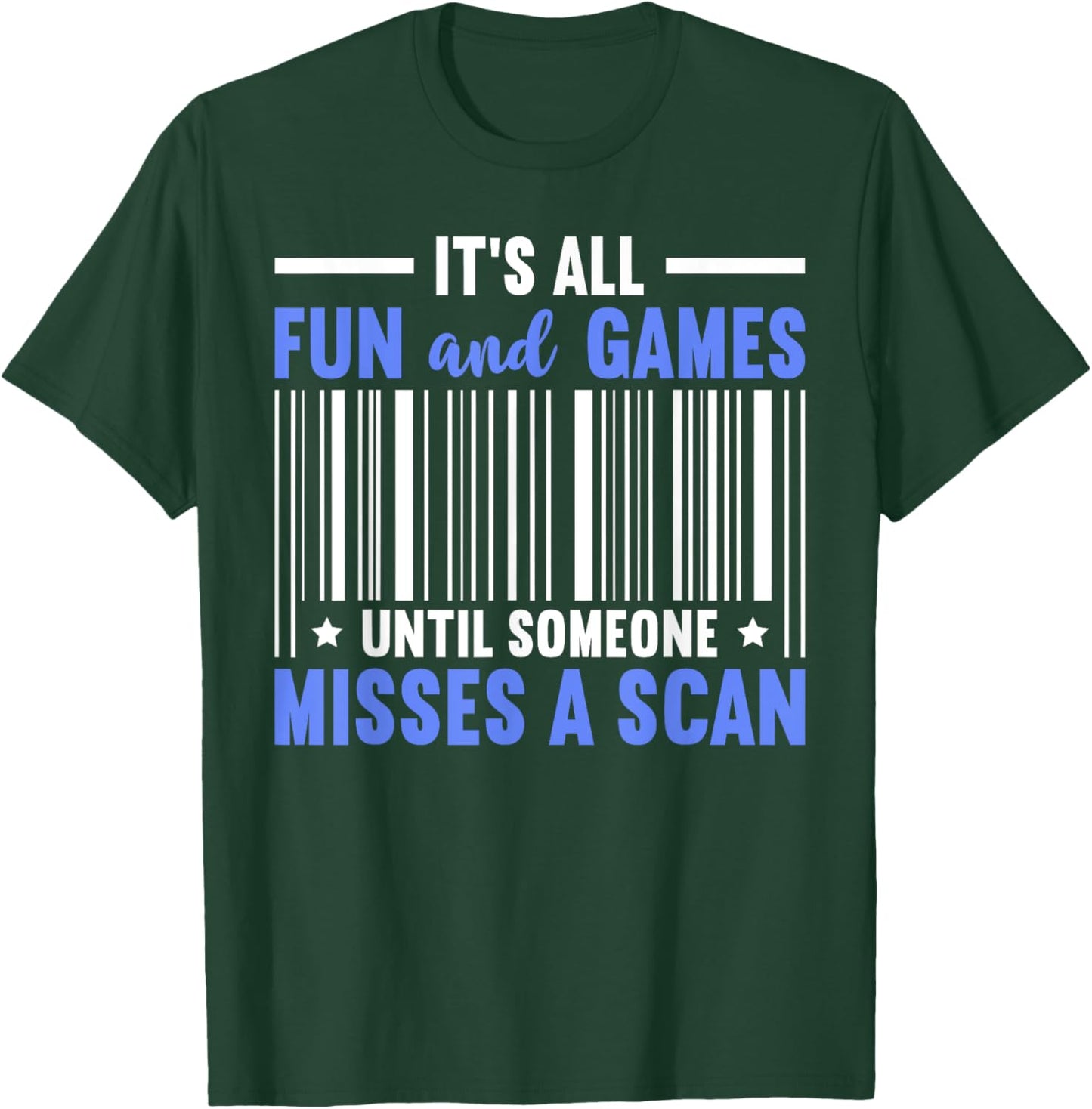 Misses A Scan Postal Worker Mailman Funny Mail Carrier T-Shirt - T-Shirt | Forest