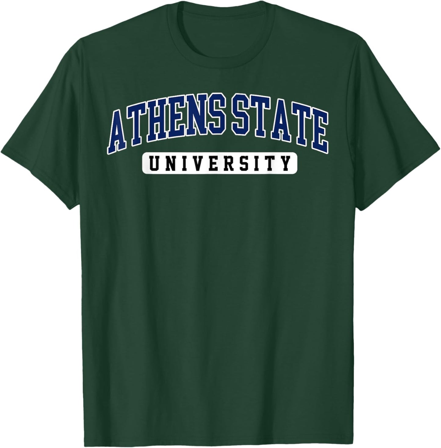 Athens State University Arch Vintage Sports Design Men Women T-Shirt - T-Shirt | Forest