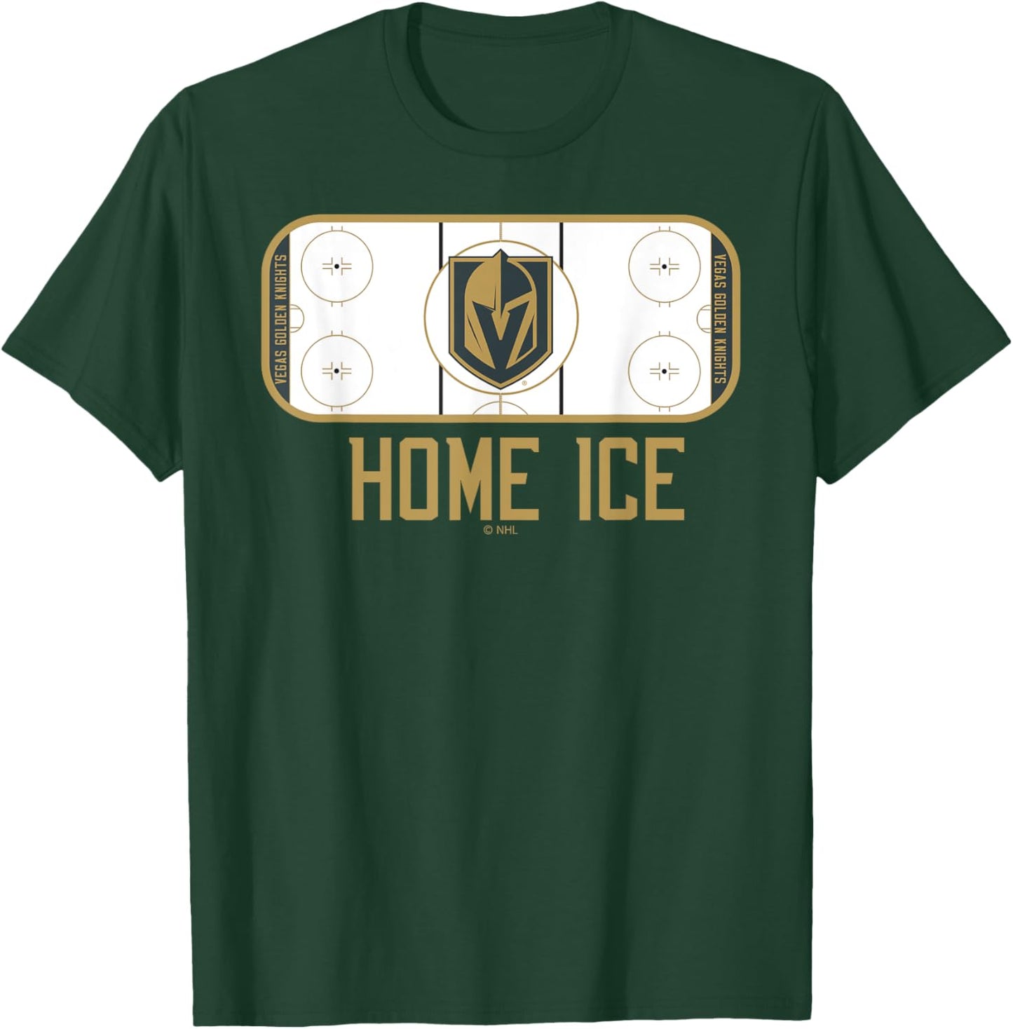 Vegas Golden Knights Home Ice Black Officially Licensed T-Shirt - T-Shirt | Forest