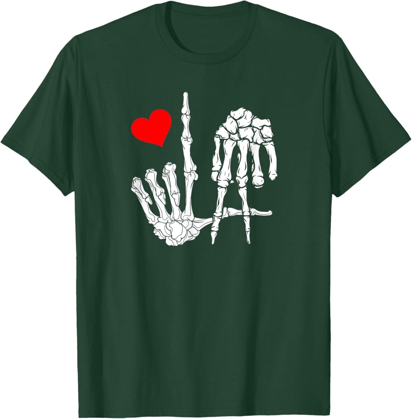 Los Angeles With Skeleton LA Sign to Love and Represent City T-Shirt - T-Shirt | Forest