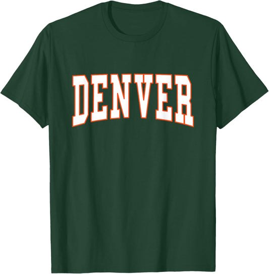 DENVER - Throwback Design - Classic T-Shirt - T-Shirt | Forest