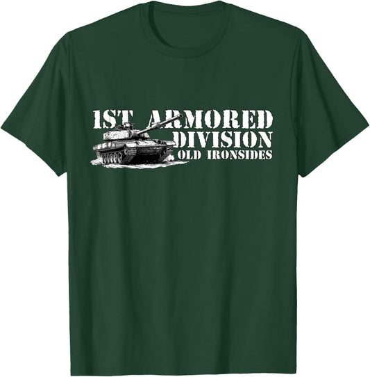 1st Armored Division Old Ironside Fort Bliss Texas Patriotic T-Shirt - T-Shirt | Forest