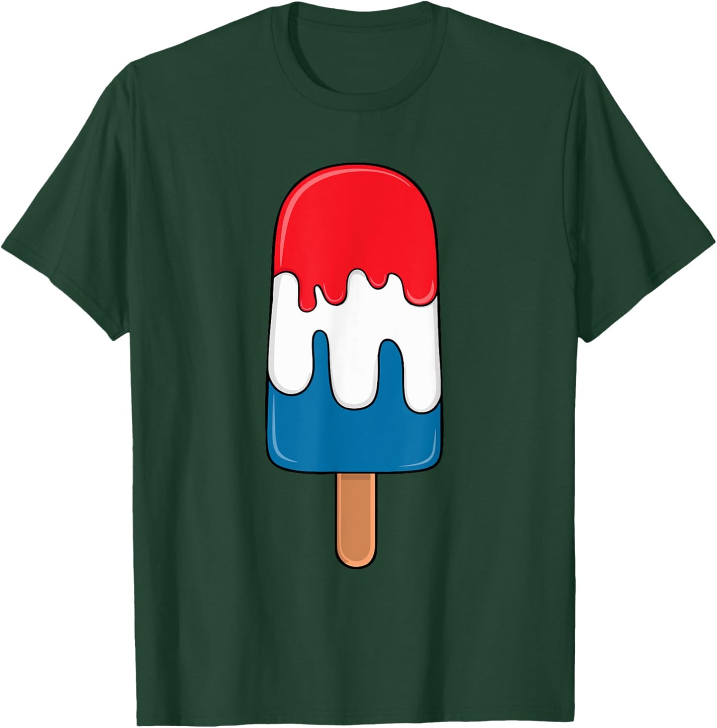 Popsicle Funny Summer Snacks Gelato Ice Popsicle Lovers T-Shirt - T-Shirt | Forest