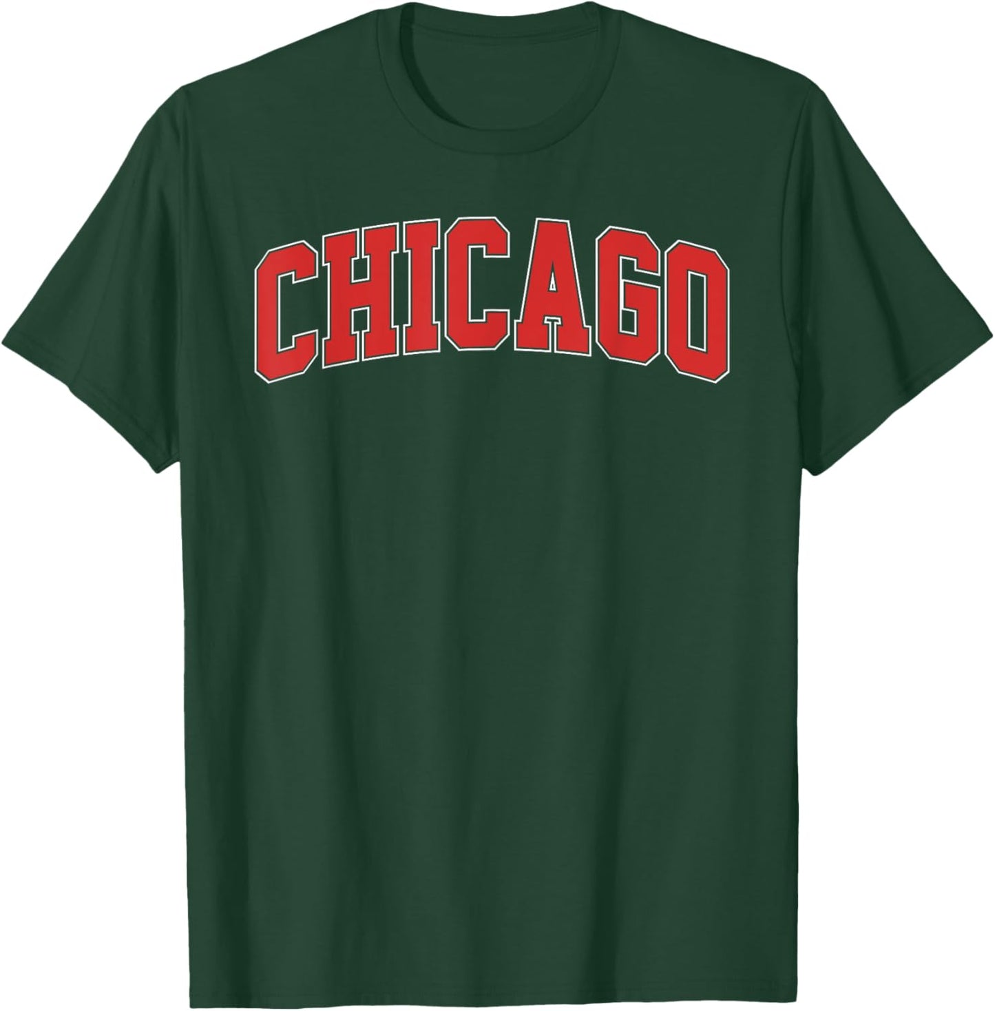 Chicago Red Text Throwback Design Women Kids T-Shirt - T-Shirt | Forest