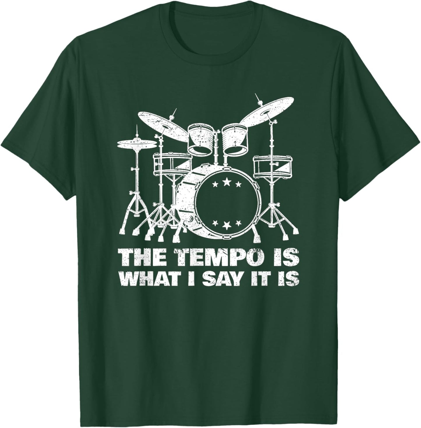 Funny Drumming Art Women Drumline Drum Set Drummer T-Shirt - T-Shirt | Forest
