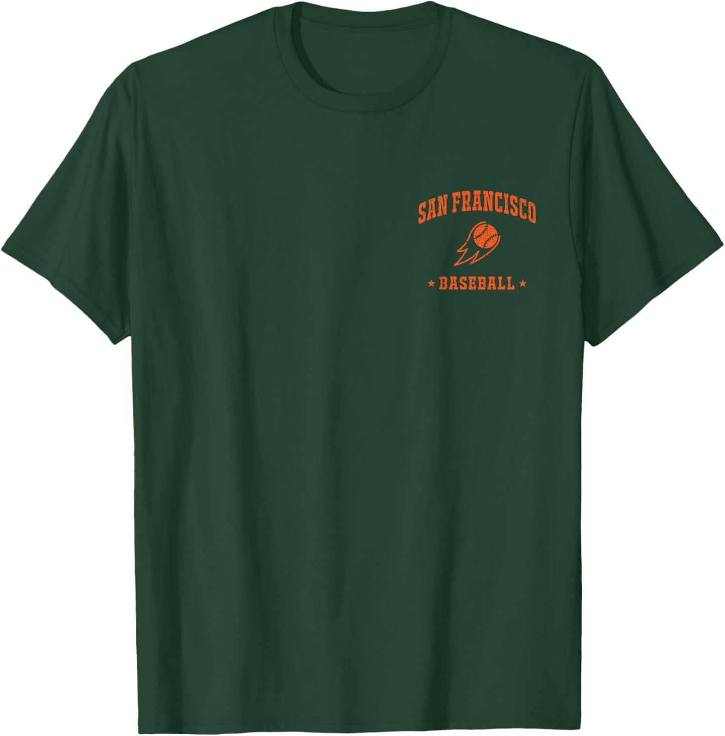 San Francisco Baseball Vintage Gameday Retro Baseball Lover T-Shirt - T-Shirt | Forest
