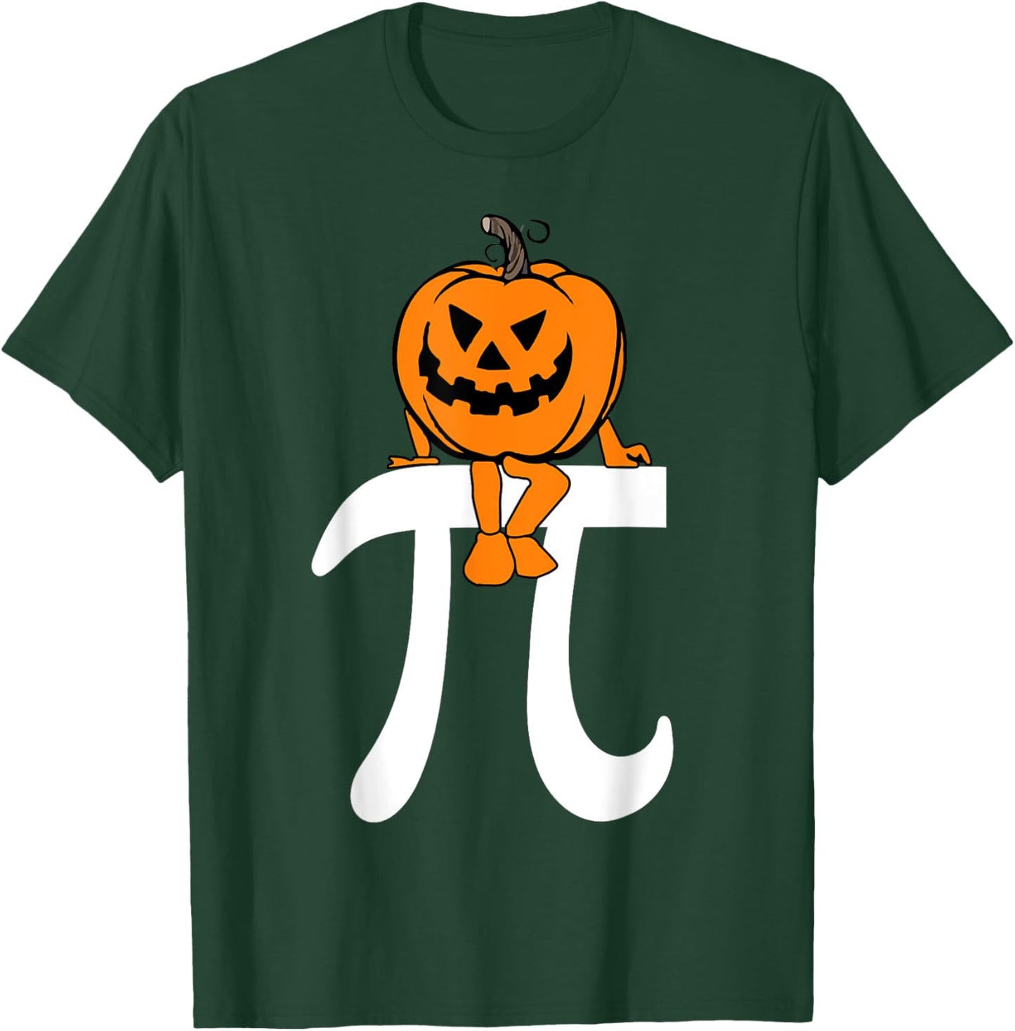 Pumpkin Pie Math Funny Halloween Thanksgiving Pi Day Kids T-Shirt - T-Shirt | Forest