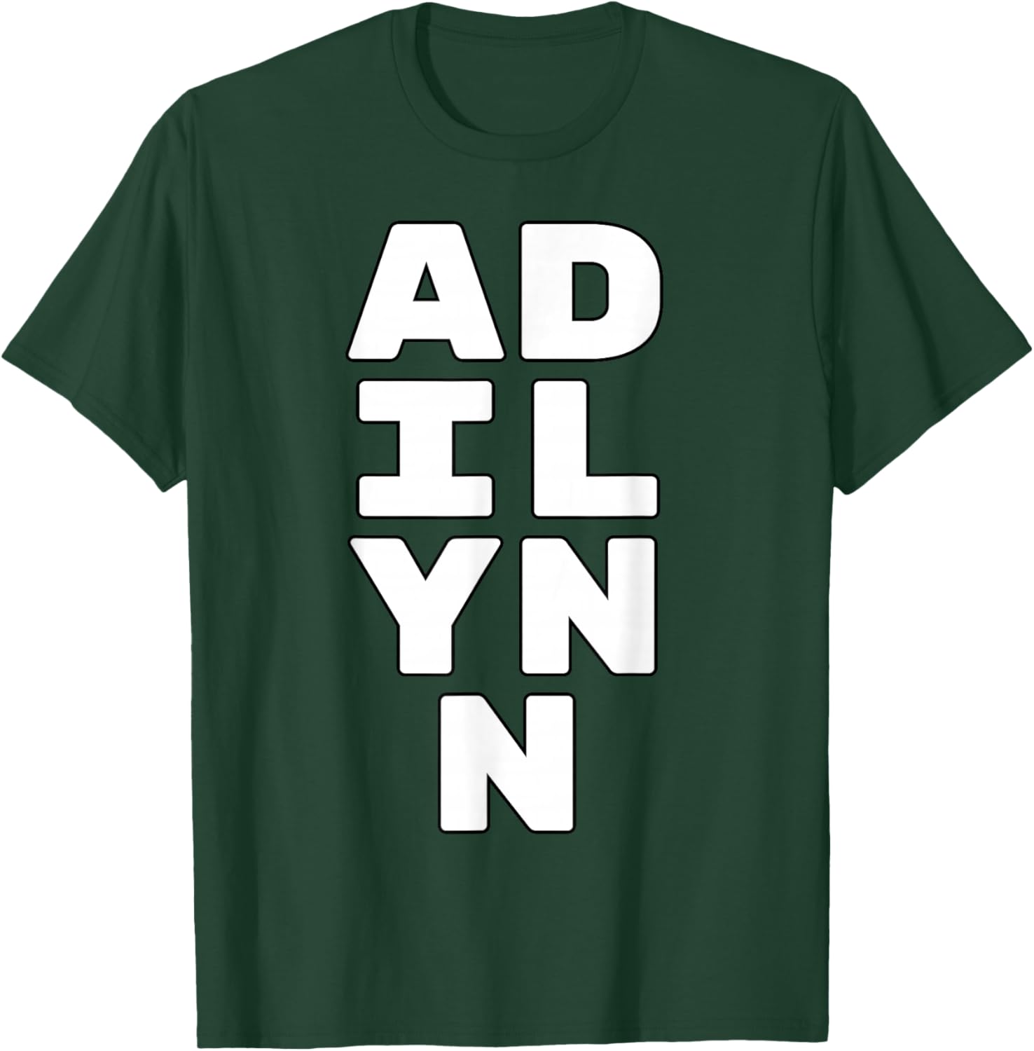 ADILYNN Personalized Retro Girls Custom ADILYNN Name T-Shirt - T-Shirt | Forest