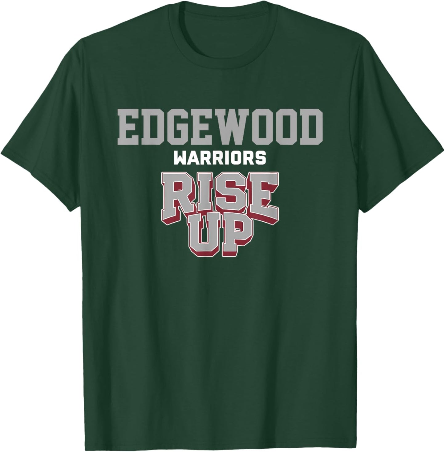 Edgewood Warriors Rise Up HS T-Shirt - T-Shirt | Forest