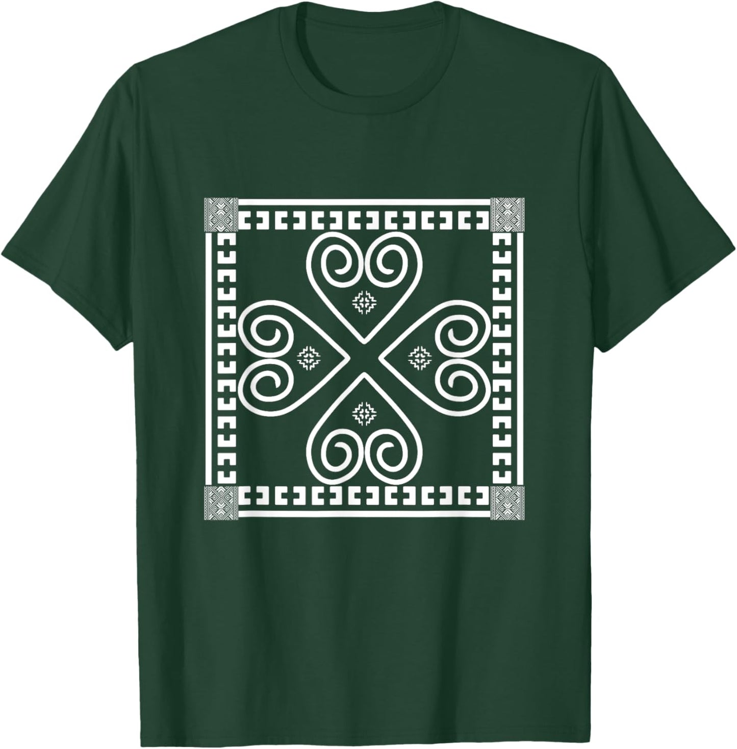 Hmong Miao Hmoob Patterns T-Shirt - T-Shirt | Forest