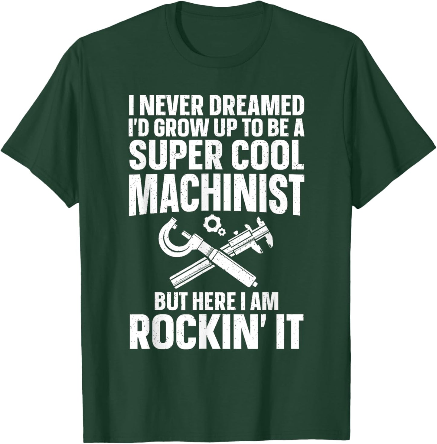 Cool Machinist Design Women Machining CNC Machinist T-Shirt - T-Shirt | Forest