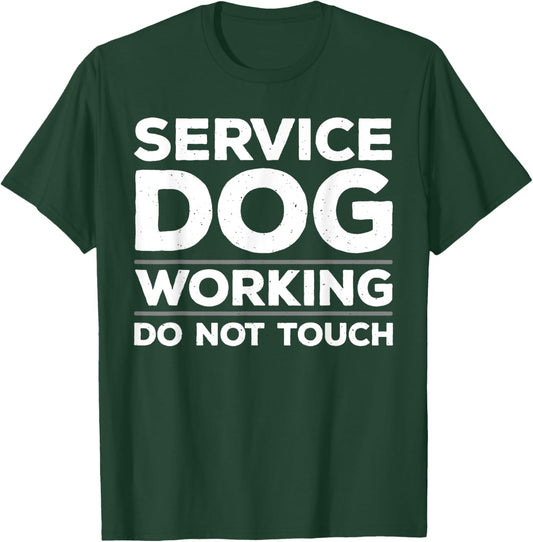 Funny Service Dog Design Women Service Dog Trainer T-Shirt - T-Shirt | Forest