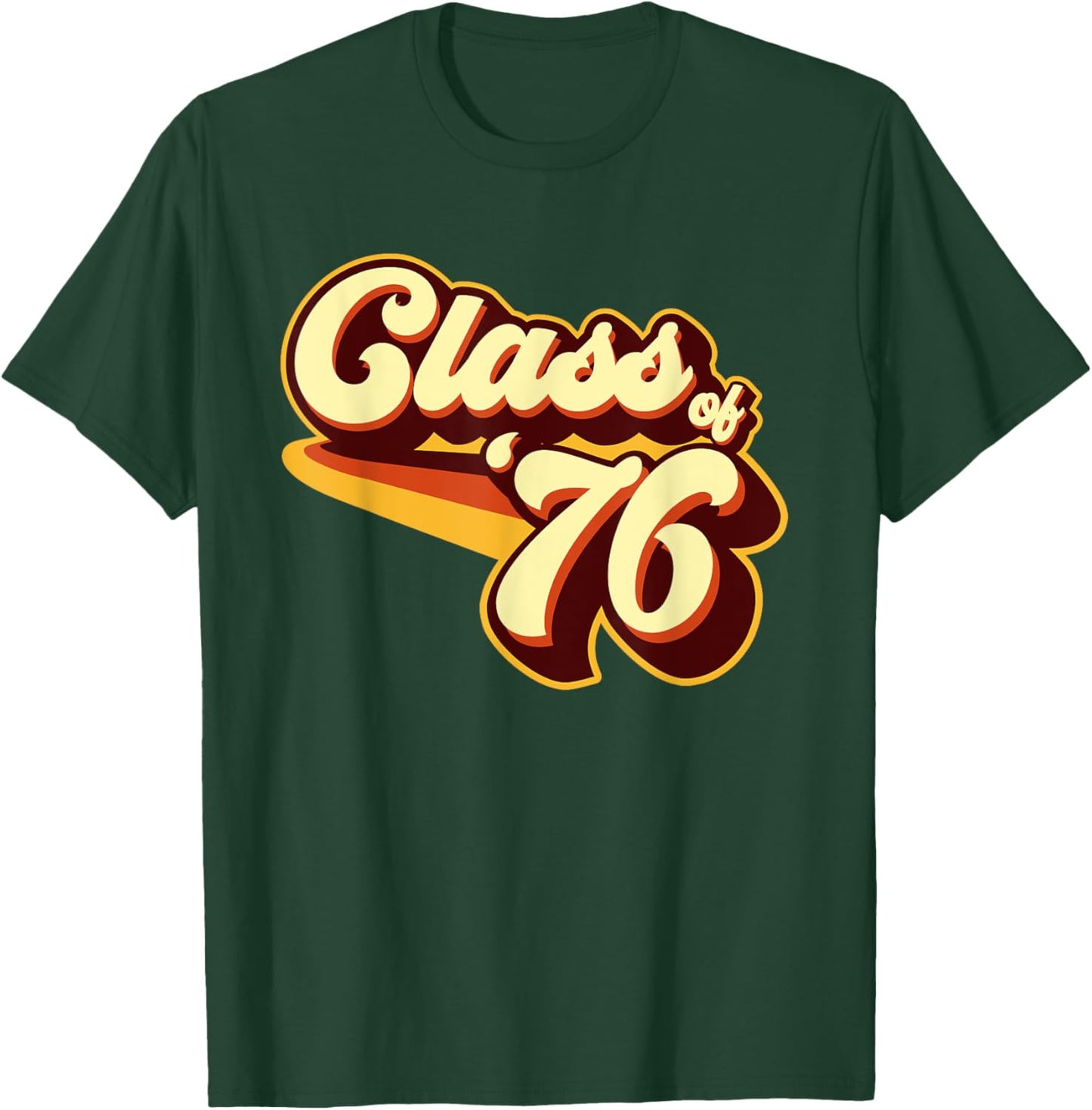 Class of 76 Reunion Retro 1976 T-Shirt - T-Shirt | Forest