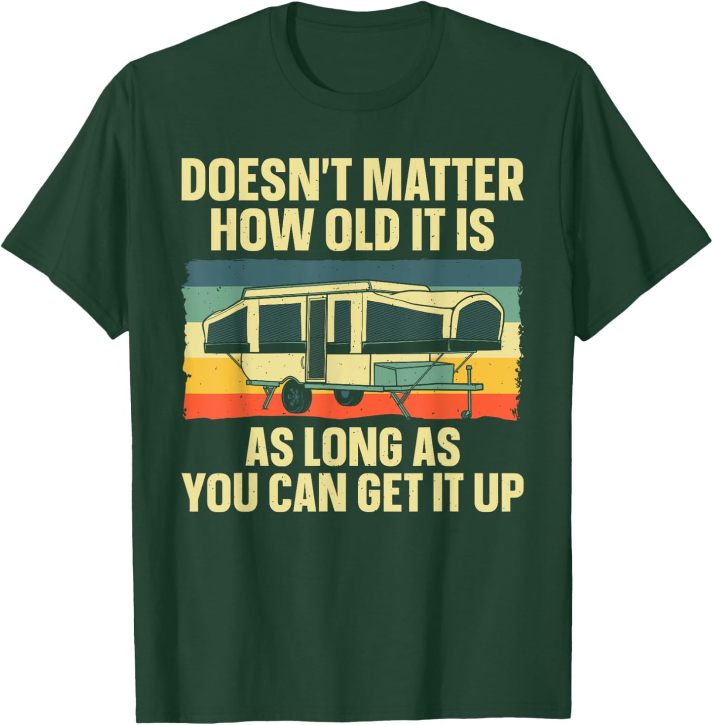 Best Pop Up Camper Art Women Pop Up Trailer Camping T-Shirt - T-Shirt | Forest