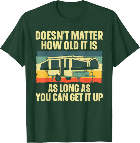 Best Pop Up Camper Art Women Pop Up Trailer Camping T-Shirt - T-Shirt | Forest