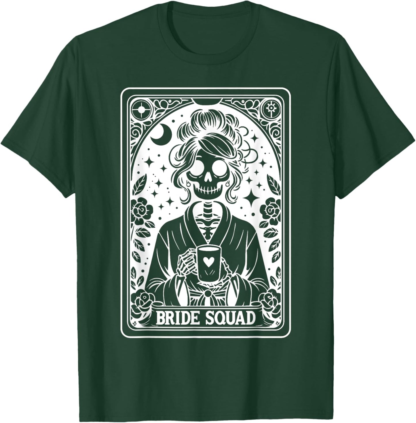 Bride Squad Tarot Card Bride Coven Gothic Bachelorette T-Shirt - T-Shirt | Forest