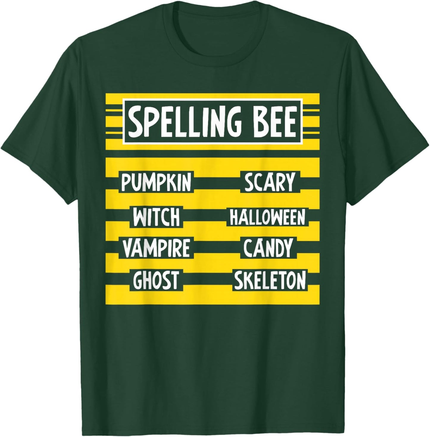 Spelling Bee Shirt Funny Pun Halloween Costume For Teachers T-Shirt - T-Shirt | Forest