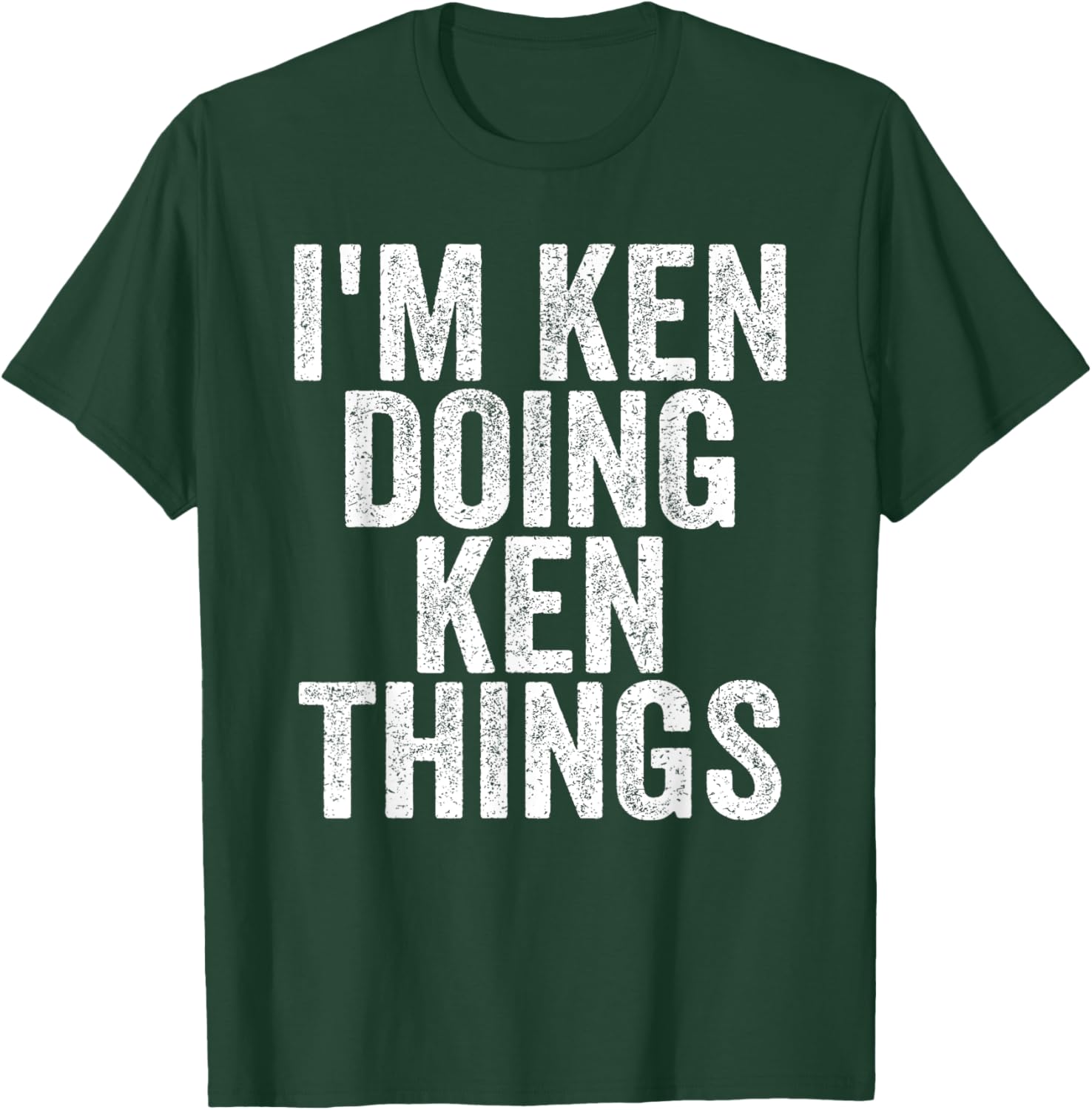 I'm Ken Doing Ken Things Funny Saying - -Adults, Kids - Black - Small - Short Sleeve T-Shirt - T-Shirt | Forest