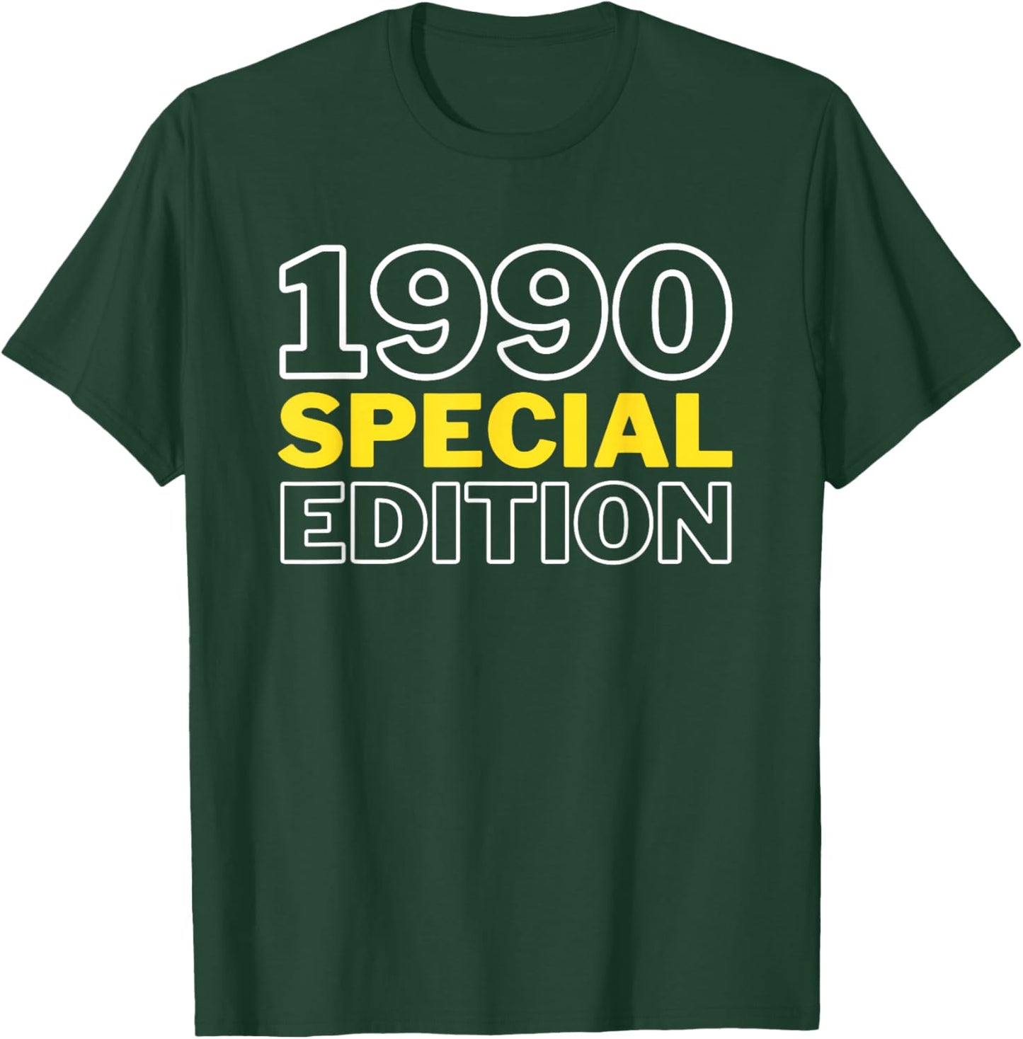 Year Of Birth 1990 Birthday Design Vintage Born In 1990 T-Shirt - T-Shirt | Forest
