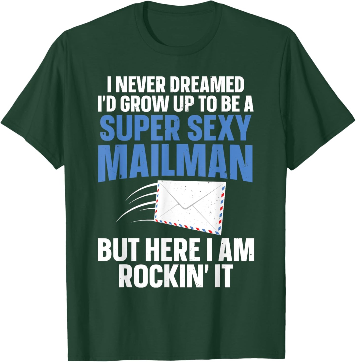 Cool Mailman Art Postal Worker Post Office Mail Man T-Shirt - T-Shirt | Forest