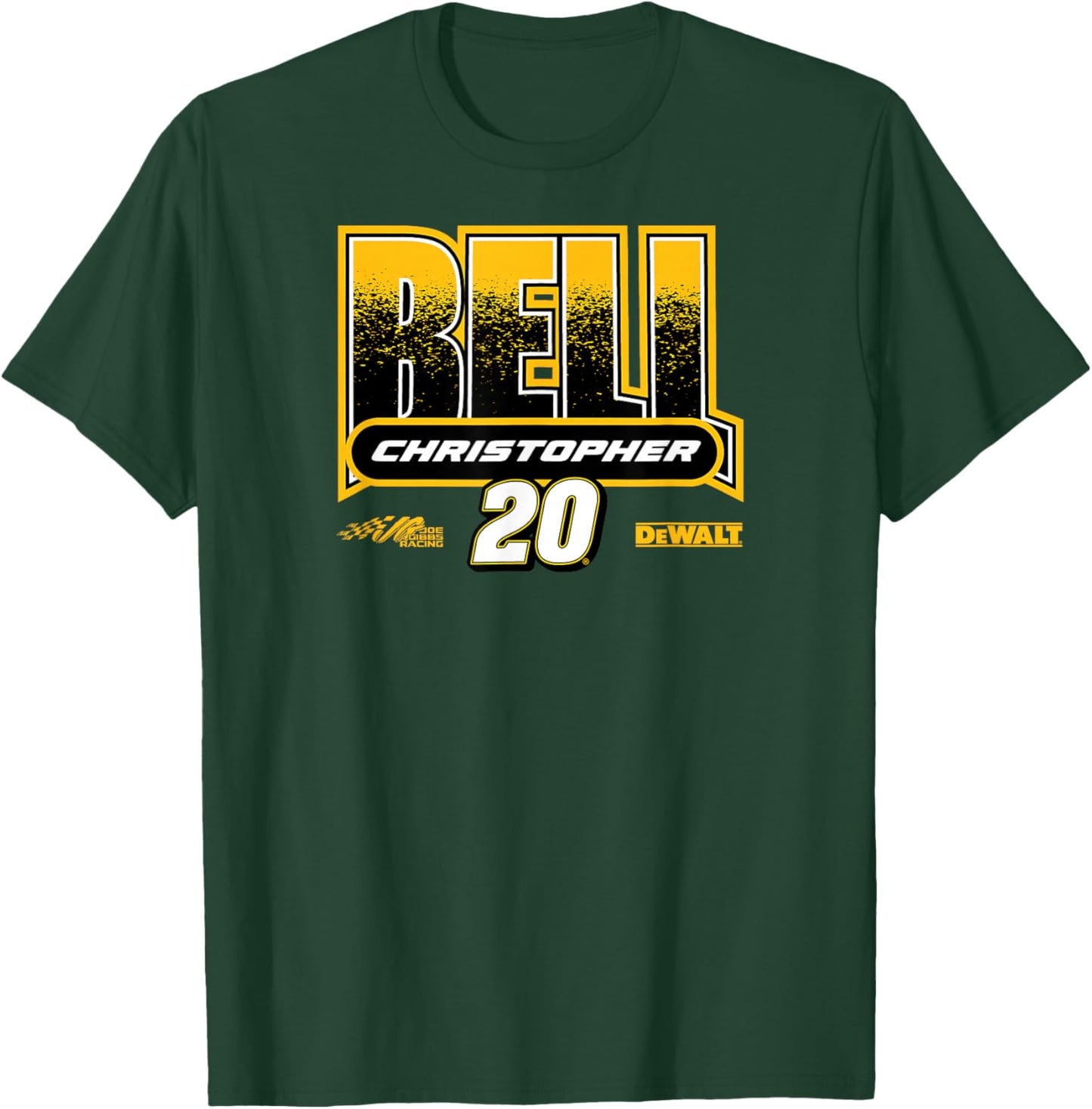 NASCAR - Christopher Bell 20 Joe Gibbs Racing Black T-Shirt - T-Shirt | Forest
