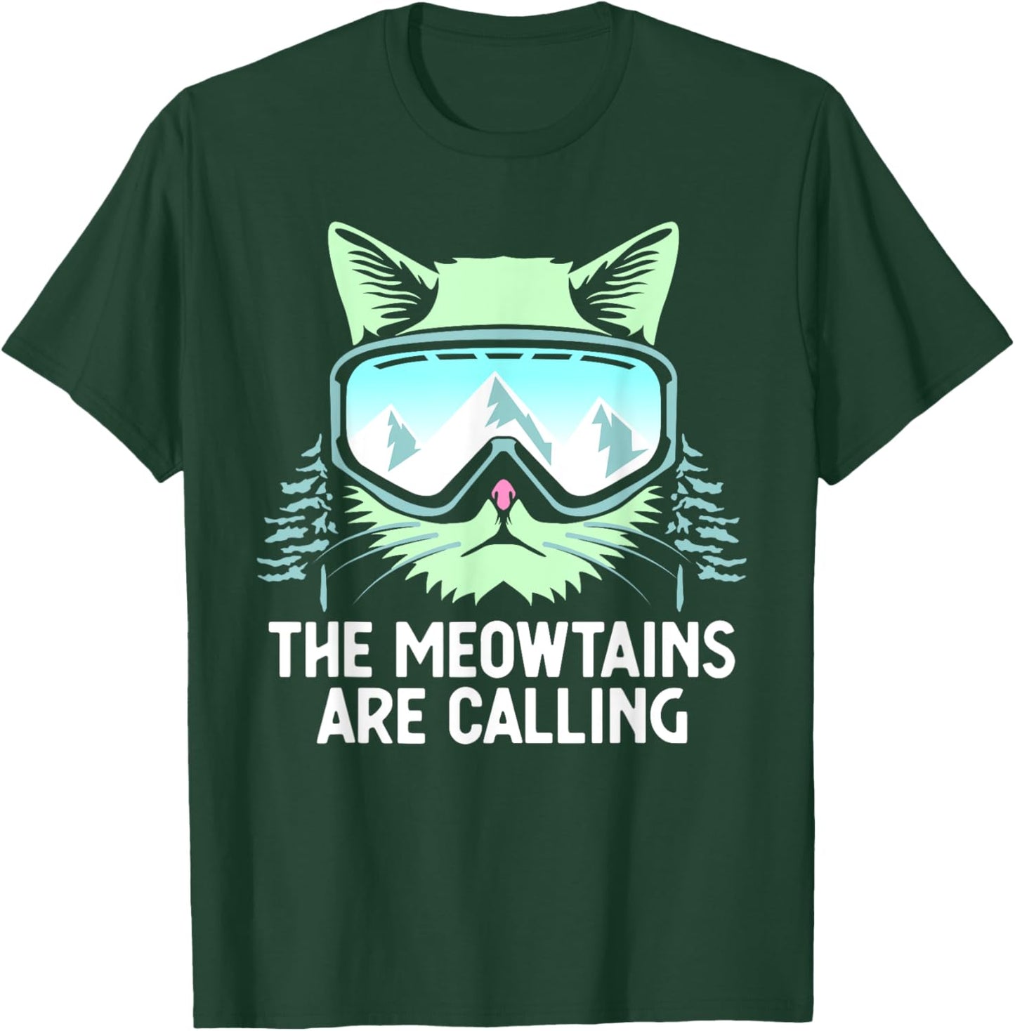 Snowboarding Skiing Art Women Kid Winter Sport Skier T-Shirt - T-Shirt | Forest