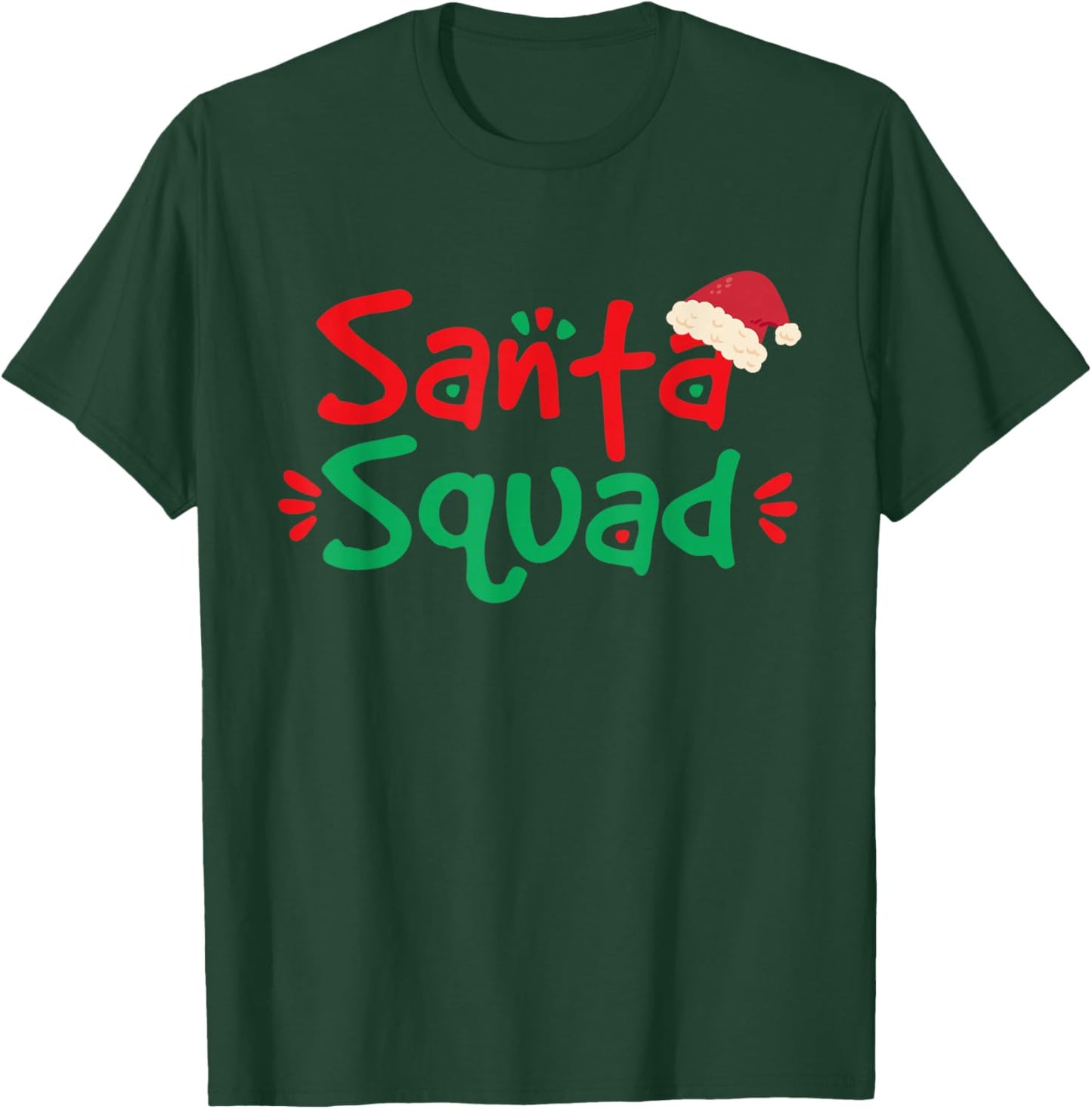 Santa Squad Christmas Squad Family Matching Xmas T-Shirt - T-Shirt | Forest