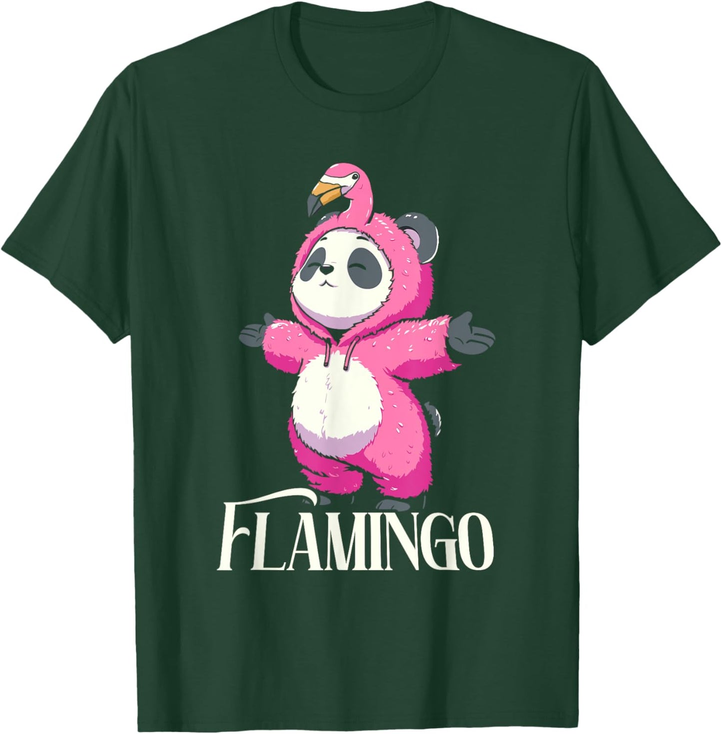 Flamingo Panda T-Shirt - T-Shirt | Forest