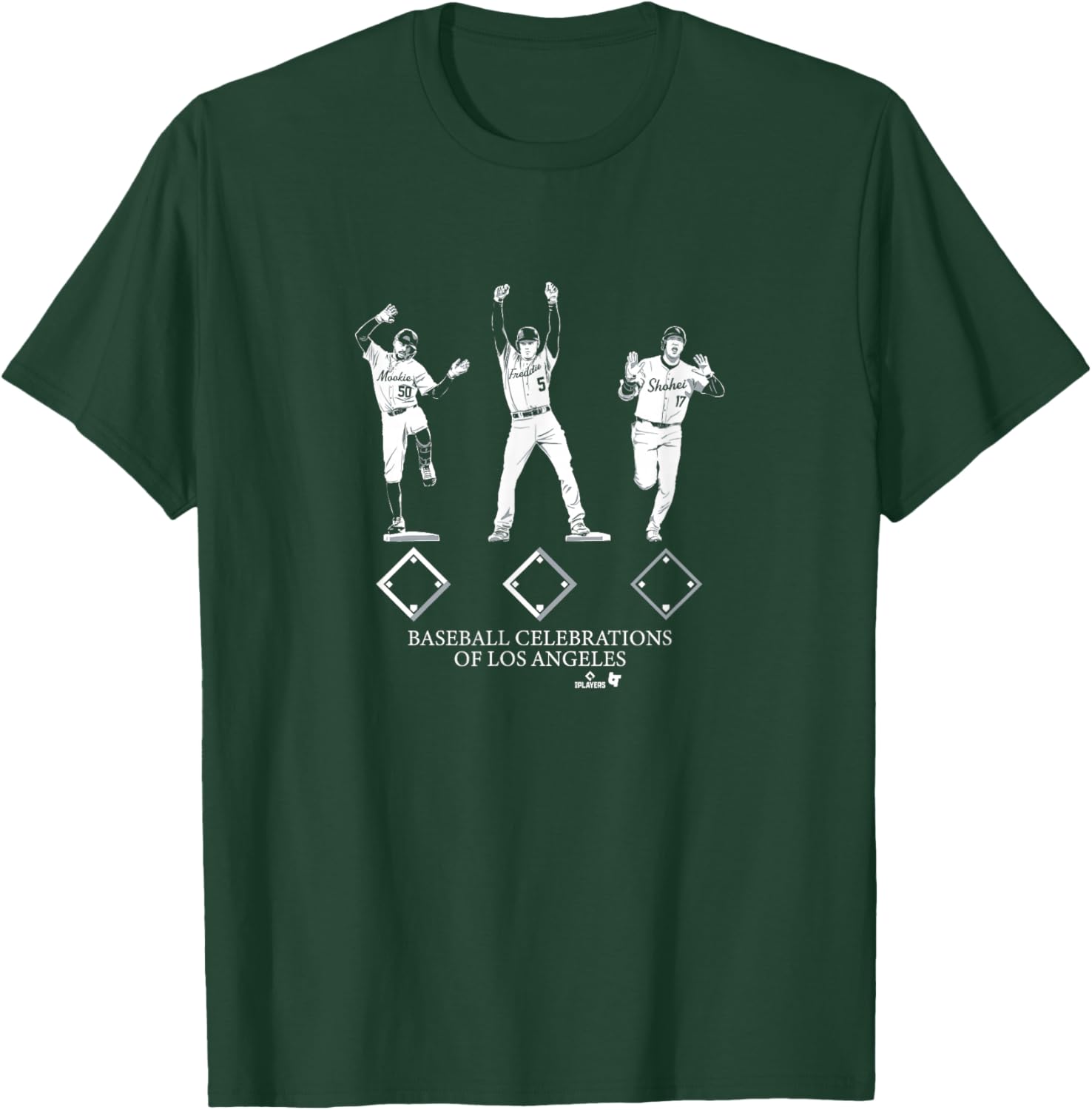 Ohtani, Betts, & Freeman - Dance Celebrations - LA Baseball T-Shirt - T-Shirt | Forest