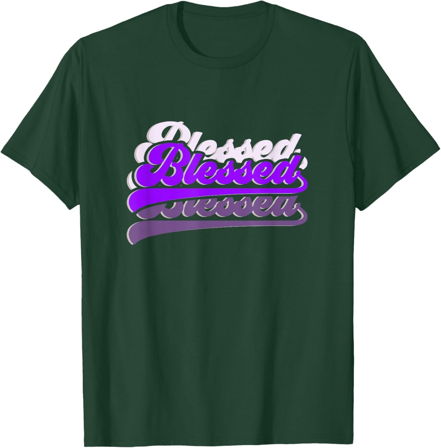 Purple Graphic So So Blessed Purple Graphic T-Shirt - T-Shirt | Forest