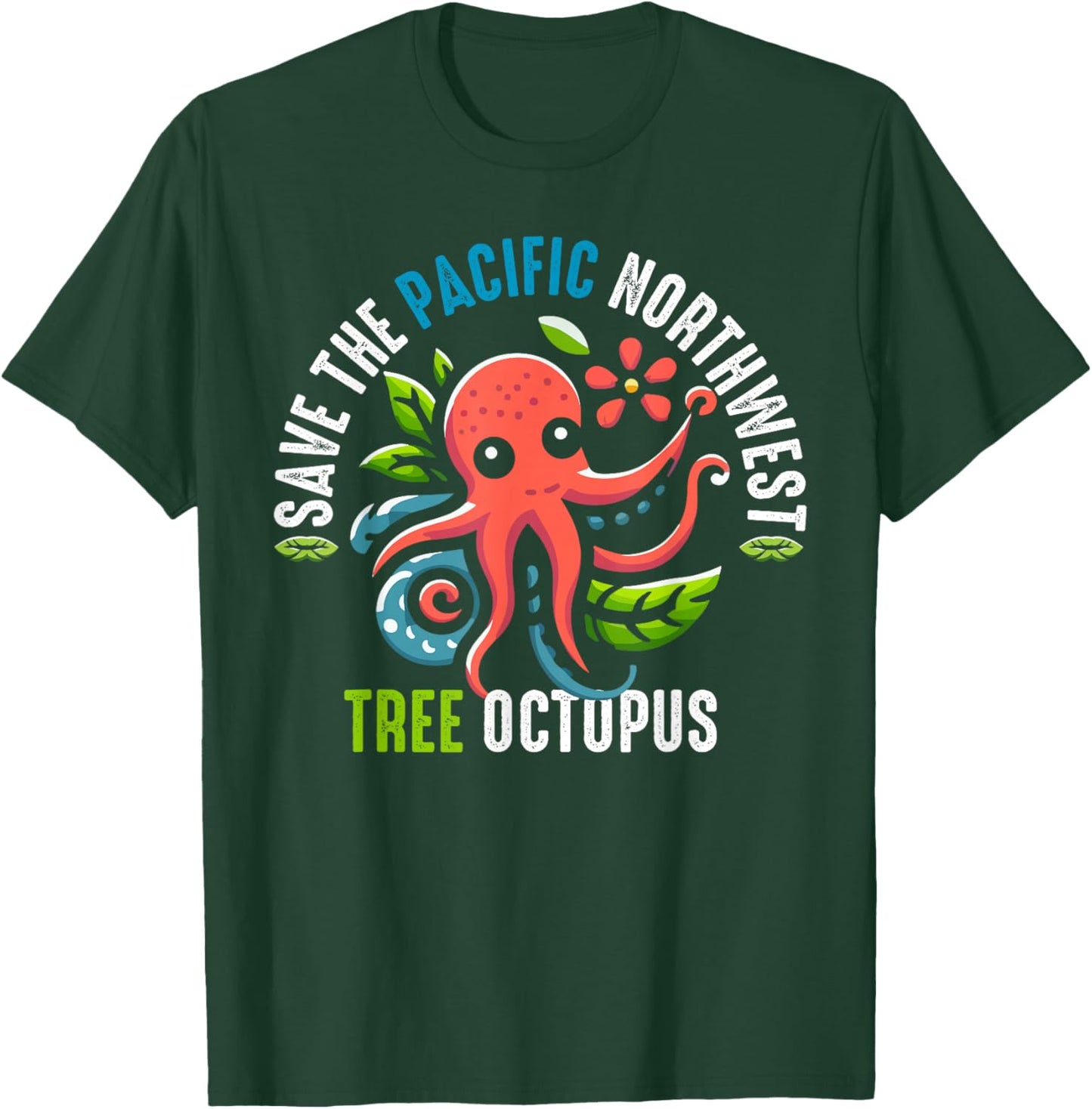 The Pacific Northwest Tree Octopus T-Shirt - T-Shirt | Forest