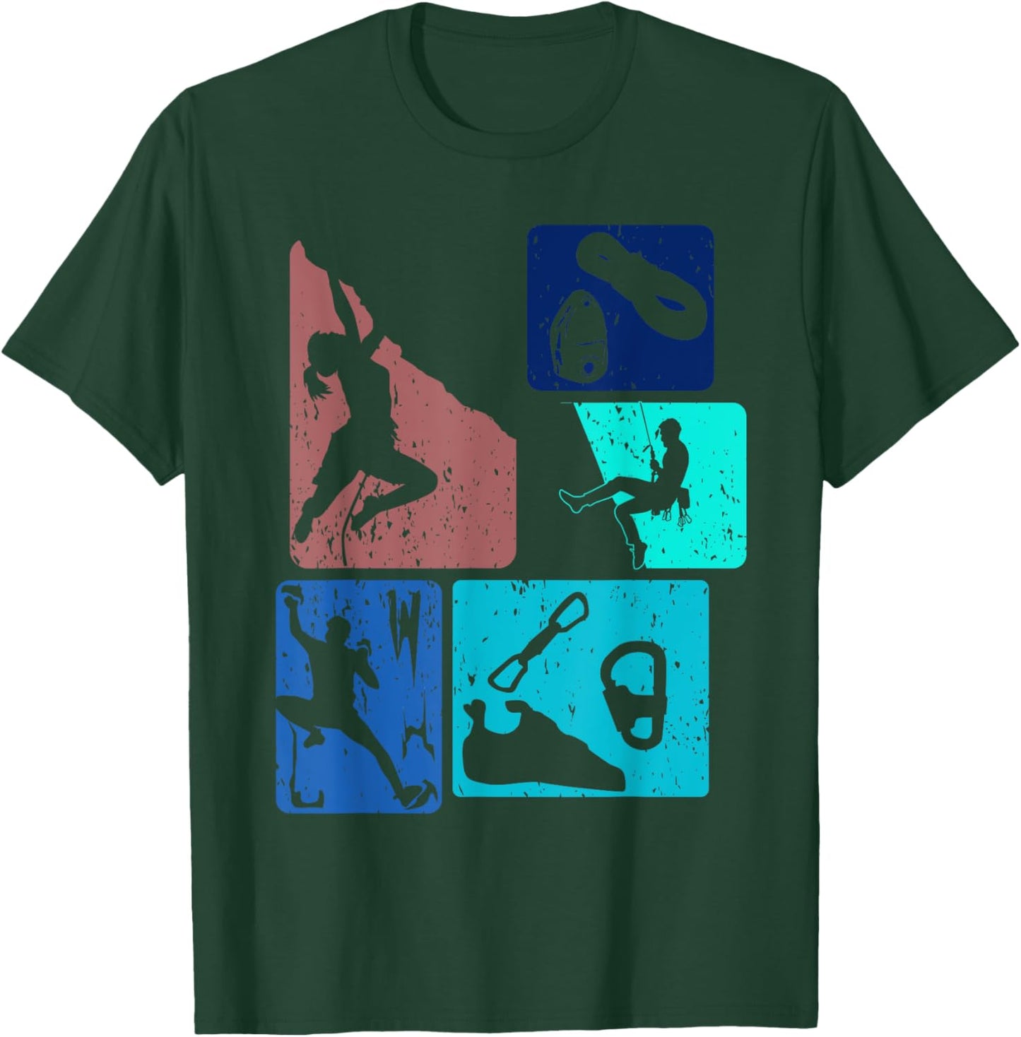 Funny Rock Climbing Bouldering Enthusiasts Men Women Kids T-Shirt - T-Shirt | Forest