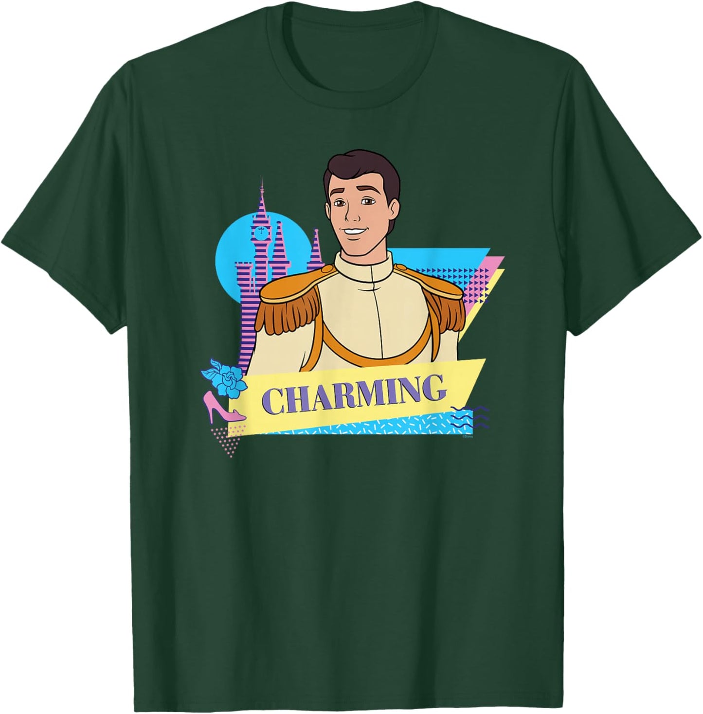 Disney Cinderella Retro Couples Matching Prince Charming T-Shirt - T-Shirt | Forest