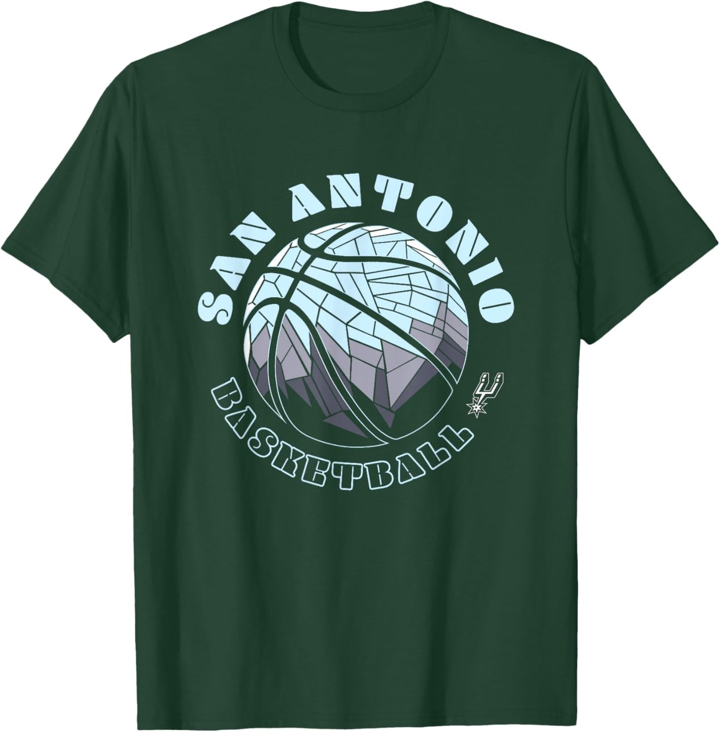 NBA San Antonio Spurs Neon Prism Basketball T-Shirt - T-Shirt | Forest